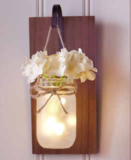 Bigbolo Hanging Mason Jar Sconce